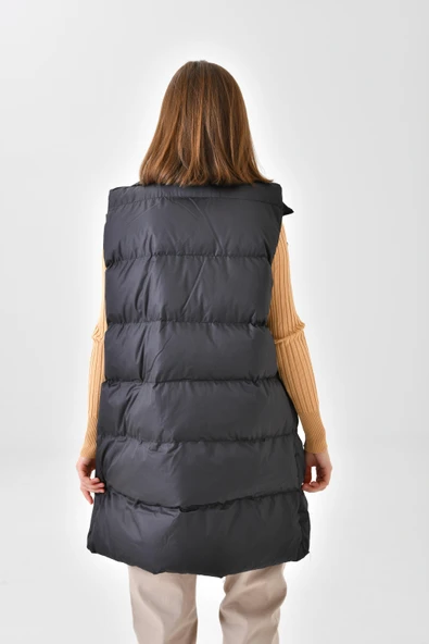 FTZ Women Kadın Şişme Yelek  Siyah RBN4043 - Resim 7