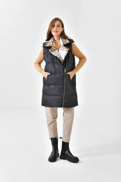 FTZ Women Kadın Şişme Yelek  Siyah RBN4043 ürün görseli 1