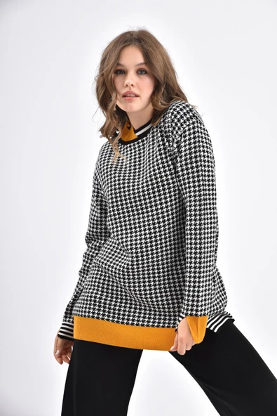 FTZ Women Kadın İki Renk İkili Takım  Siyah 21-6039 - Resim 2