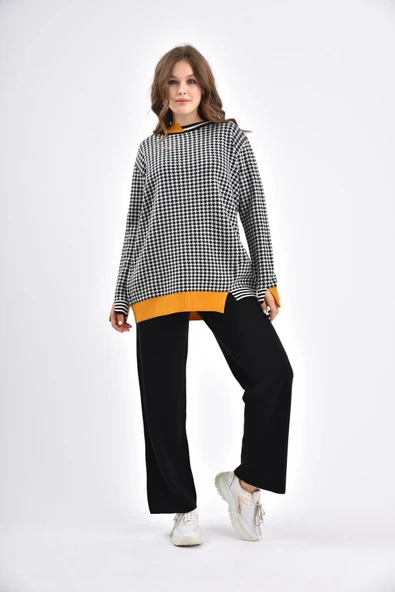 FTZ Women Kadın İki Renk İkili Takım  Siyah 21-6039 - Resim 6