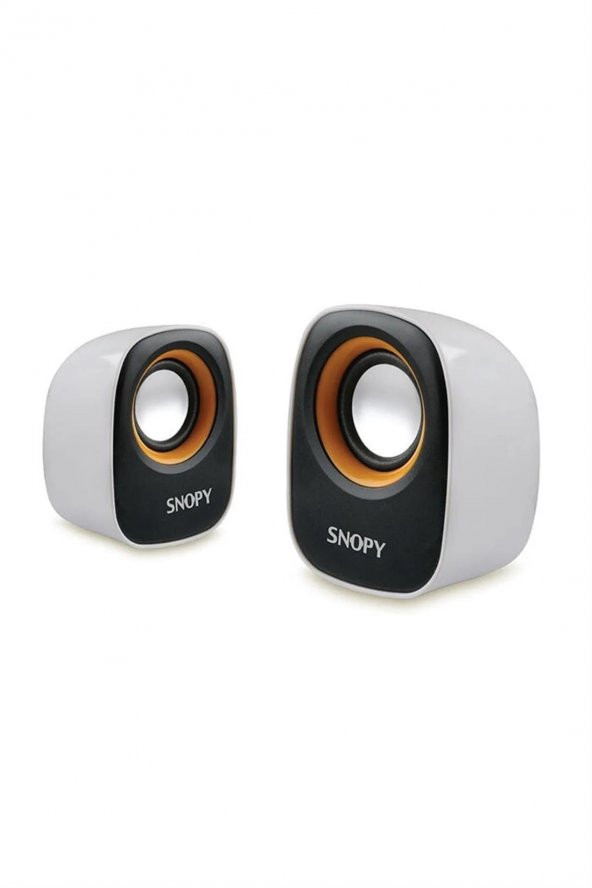 Snopy SN-120 2.0 Beyaz/Sarı USB Speaker