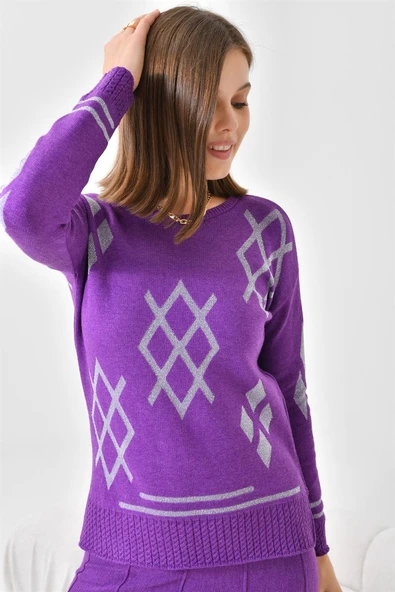 FTZ Women Kadın Etekli Takım  Mor 20559 - Resim 3