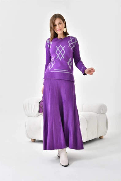 FTZ Women Kadın Etekli Takım  Mor 20559 ürün görseli