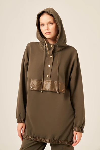 FTZ Women Kadın 2 İplik Takım  Haki 30612 - Resim 4