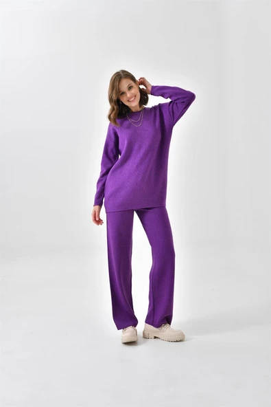 FTZ Women Kadın  Düz Basic İkili Takım  Mor 20588 ürün görseli