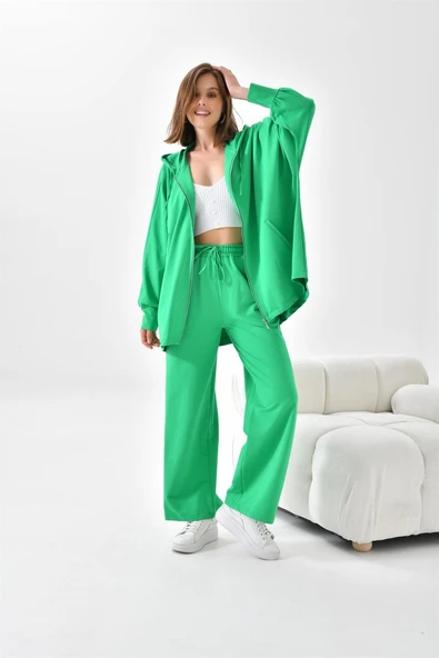 FTZ Women Kadın İki İp Pantolonlu Takım  Benetton 10004 - Resim 2