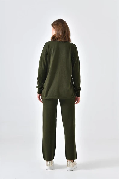 FTZ Women Kadın Basic İkili Takım  Haki 20582 - Resim 7