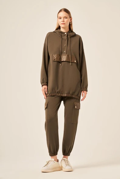 FTZ Women Kadın 2 İplik Takım  Haki 30612 - Resim 5