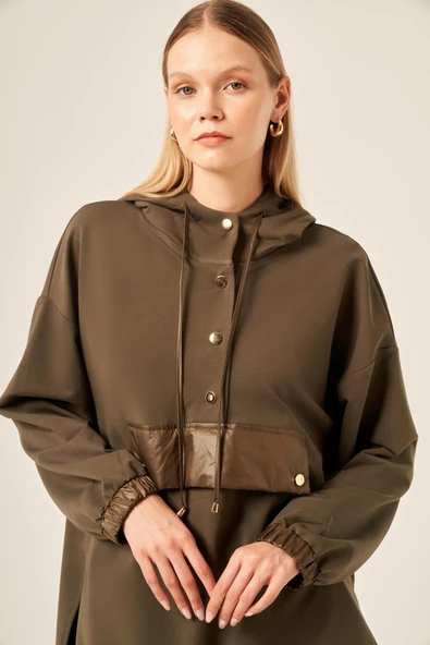 FTZ Women Kadın 2 İplik Takım  Haki 30612 - Resim 3