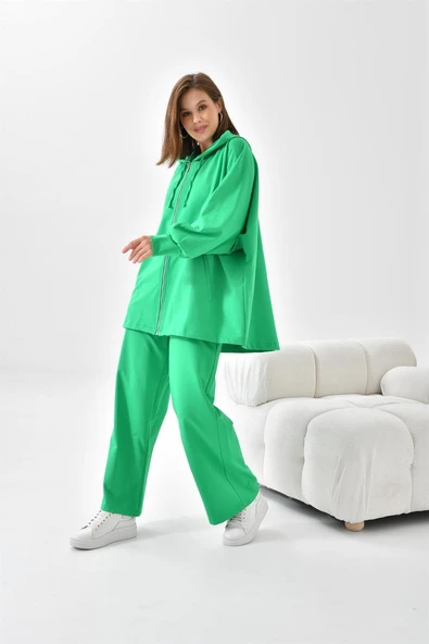 FTZ Women Kadın İki İp Pantolonlu Takım  Benetton 10004 - Resim 3