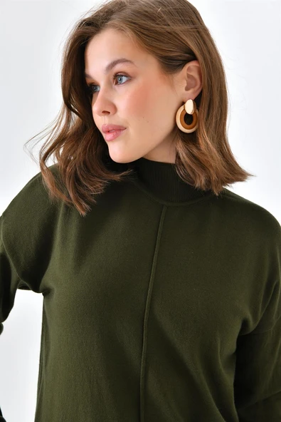 FTZ Women Kadın Basic İkili Takım  Haki 20582 - Resim 6