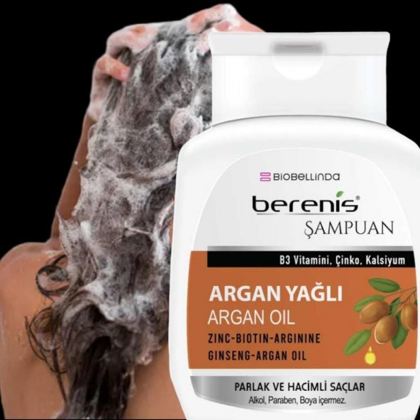 Berenis Argan Yağlı Şampuan 290 ml Parlak ve Hacimli Saçlar