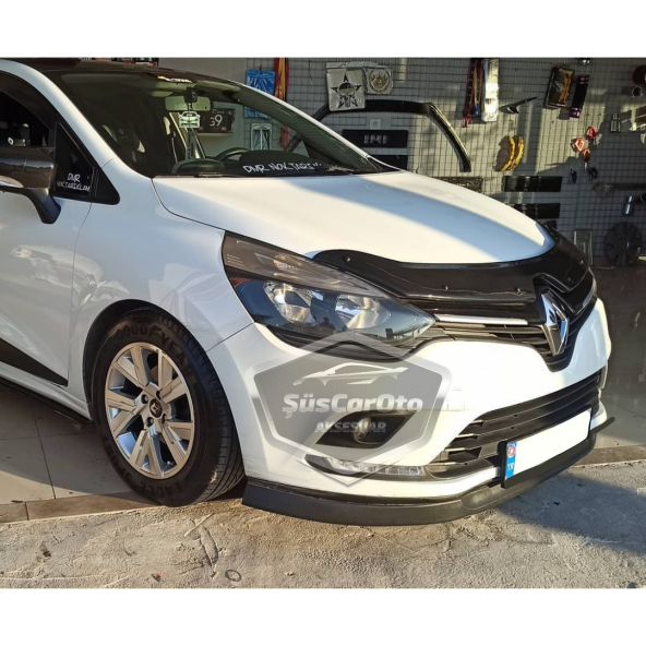 Renault Clio 4 2012-2020 Uyumlu Üniversal Astra H lip Esnek Ön Lip 2 Parça Tampon Altı Dil Karlık Ön Ek - 5