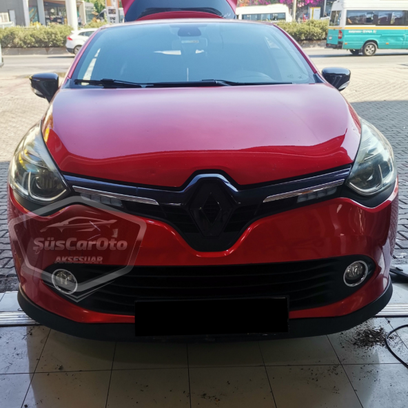 Renault Clio 4 2012-2020 Uyumlu Üniversal Astra H lip Esnek Ön Lip 2 Parça Tampon Altı Dil Karlık Ön Ek - 9