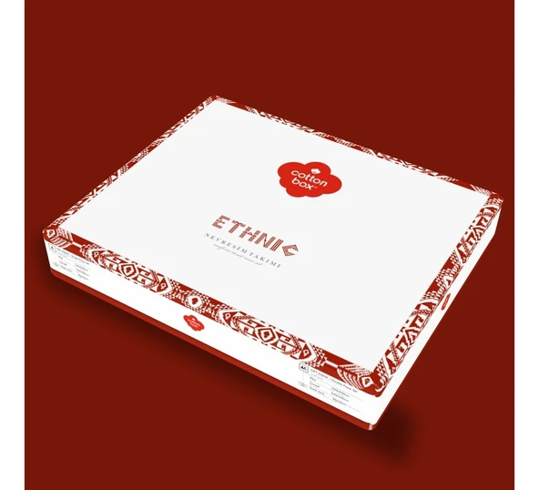 Cotton box Ranforce Tek Kişilik Nevresim Takımı Ethnıc Dakota Gri - 3