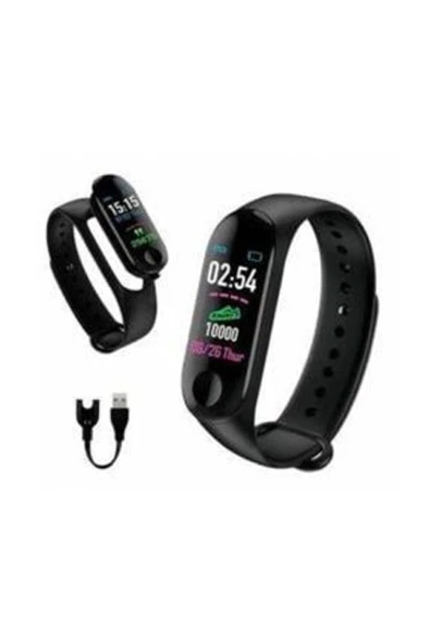 AbaTech XİAOMİ POCO X3 - POCO X3 PRO UYUMLU M4 AKILLI BİLEKLİK ADIMSAYAR YENİ SÜRÜM - 4