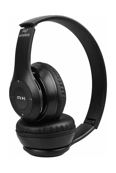 AbaTech Ios 14 - Ios 14 PLUS UYUMLU P47 WİRELESS BLUETOOTH KABLOSUZ KULAKLIK KATLANABİLİR