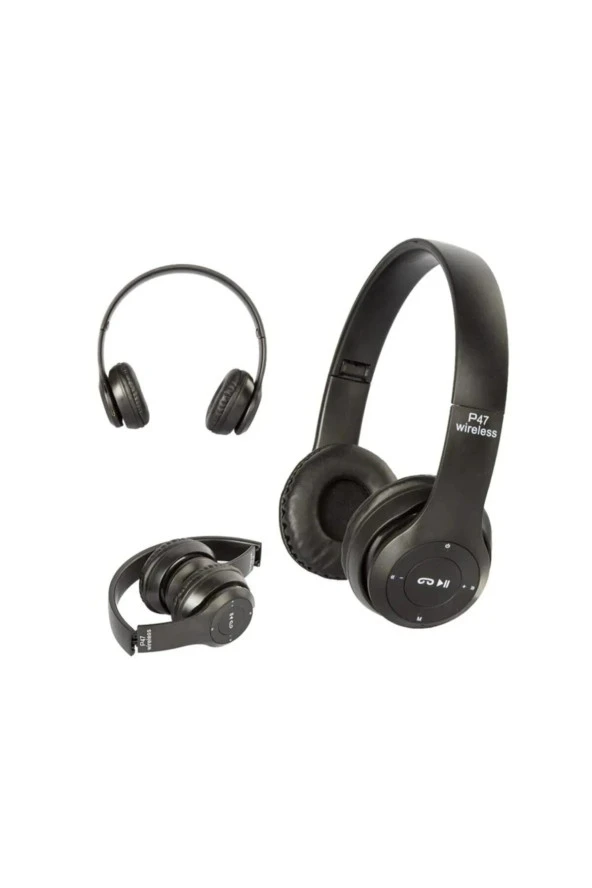 AbaTech XİAOMİ Mİ 12 - Mİ 12 LİTE UYUMLU P47 WİRELESS BLUETOOTH KABLOSUZ KULAKLIK KATLANABİLİR