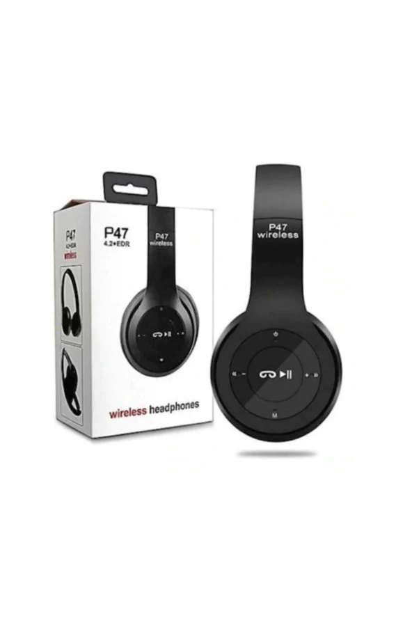 AbaTech SAMSUNG J2 - J3 - J4 - SAMSUNG J5 UYUMLU P47 WİRELESS BLUETOOTH KABLOSUZ KULAKLIK - Resim 2