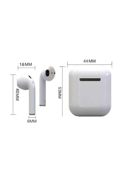 AbaTech OPPO A16 UYUMLU İ12 PRO KABLOSUZ BLUETOOTH KULAKLIK YENİ SÜRÜM - Resim 4