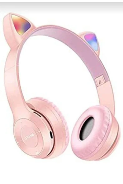 BLN Gri Renk P47 Wireless Kedili Kulaklık