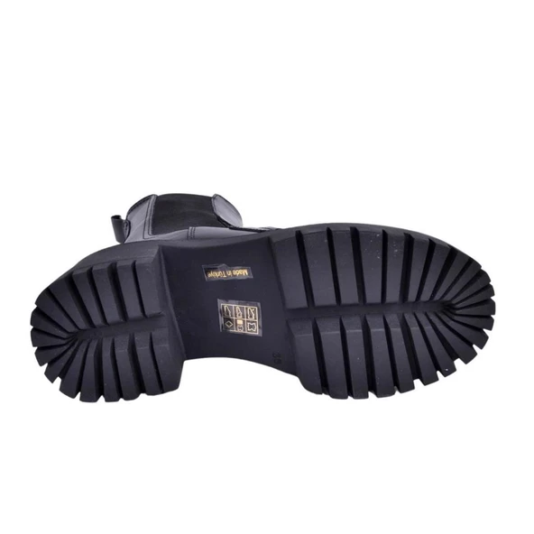 MAMMAMİA 23KB-1315 TOPUKLU MASKÜLEN CHELSİ DERİ KADIN BOT - Resim 5