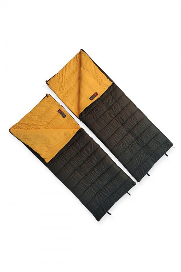 Naturecamp Era 350 Plus Haki -15 Derece Birleşebilir Çift Kişilik Uyku Tulumu - Resim 2