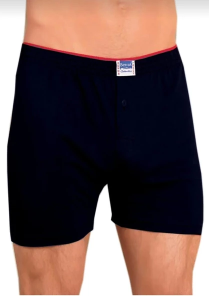 BERRAK 1099 ERKEK PENYE BOXER ŞORT TEKLİ  SİYAH 2XL