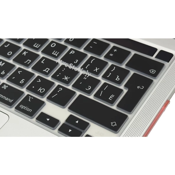Rusça Klavye Macbook Pro M1-M2, 13inç Kılıf (Touchbarlı Pro) A2338 A2251 A2289 A2141 ile Uyumlu - 2