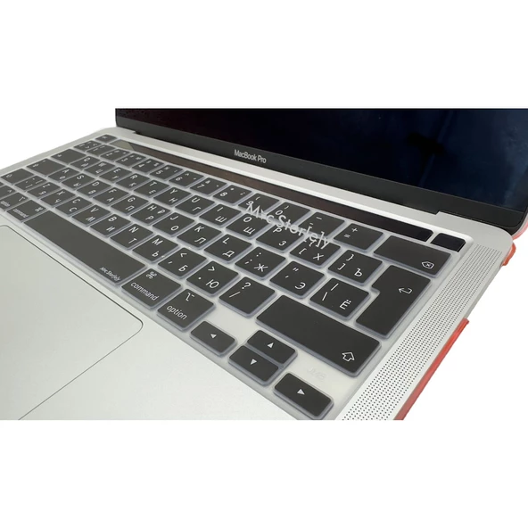 Rusça Klavye Macbook Pro M1-M2, 13inç Kılıf (Touchbarlı Pro) A2338 A2251 A2289 A2141 ile Uyumlu - 4