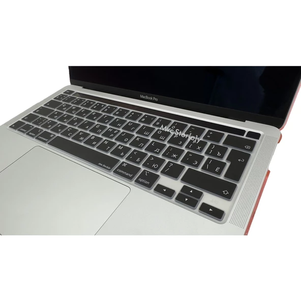 Rusça Klavye Macbook Pro M1-M2, 13inç Kılıf (Touchbarlı Pro) A2338 A2251 A2289 A2141 ile Uyumlu - 3
