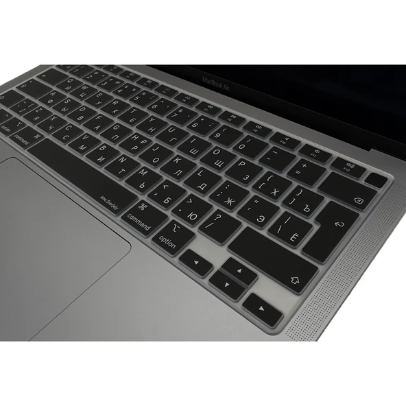 MacBook Air 13 Klavye Kılıfı A2179 A2337 M1 Uyumlu Rusça Harf Baskılı Silikon Koruyucu ürün görseli 1