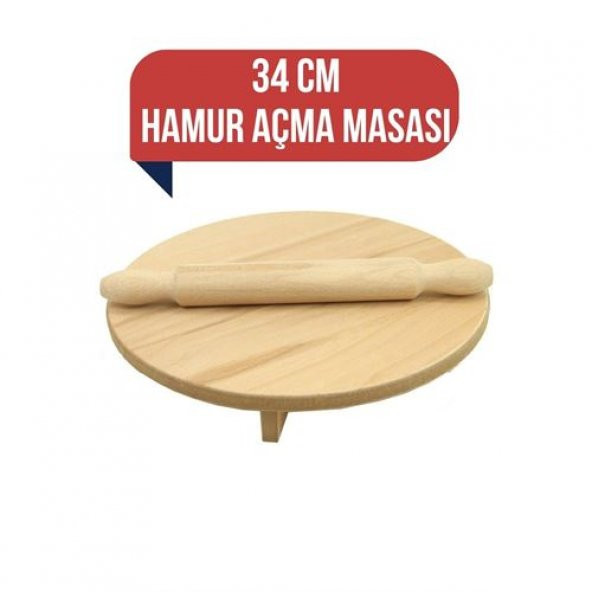 HomeCare 34 Cm Merdaneli Hamur Açma Masası 715494