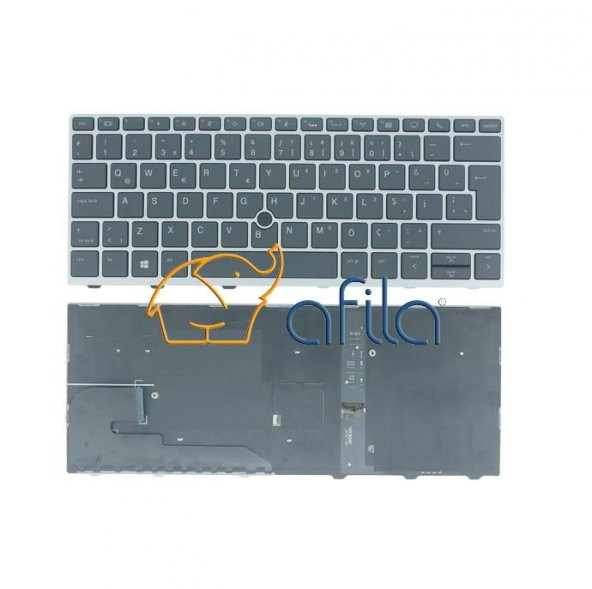 HP Elitebook 830 G5, 735 G5, 730 G5 Notebook Klavyesi (Siyah TR)