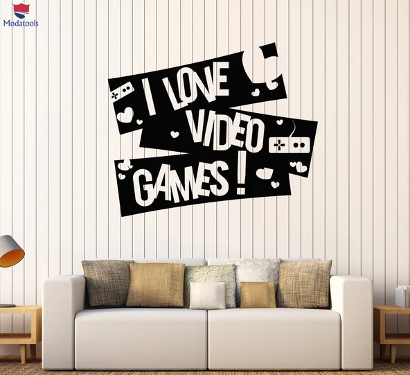 Oturma Odası, Ofis, Dükkan Duvar Sticker Video Oyunu Erkek Odası Oyun Alıntı Çıkartmalar Benzersiz Hediyelik