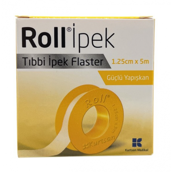 Roll İpek Tıbbi İpek Flaster 1,25cm x 5m