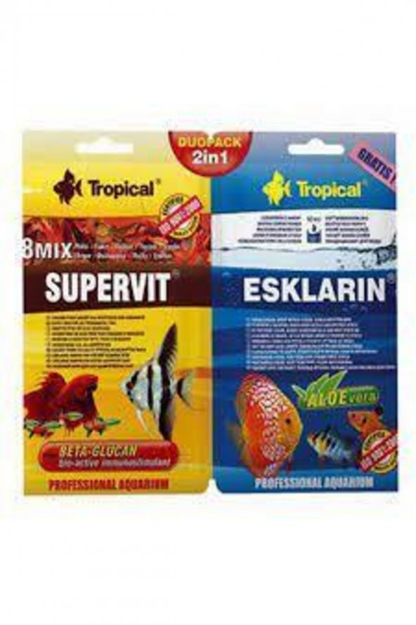 Supervit Flakes 12gr + Esklarin 10 Ml Su Düzenleyici Hediye