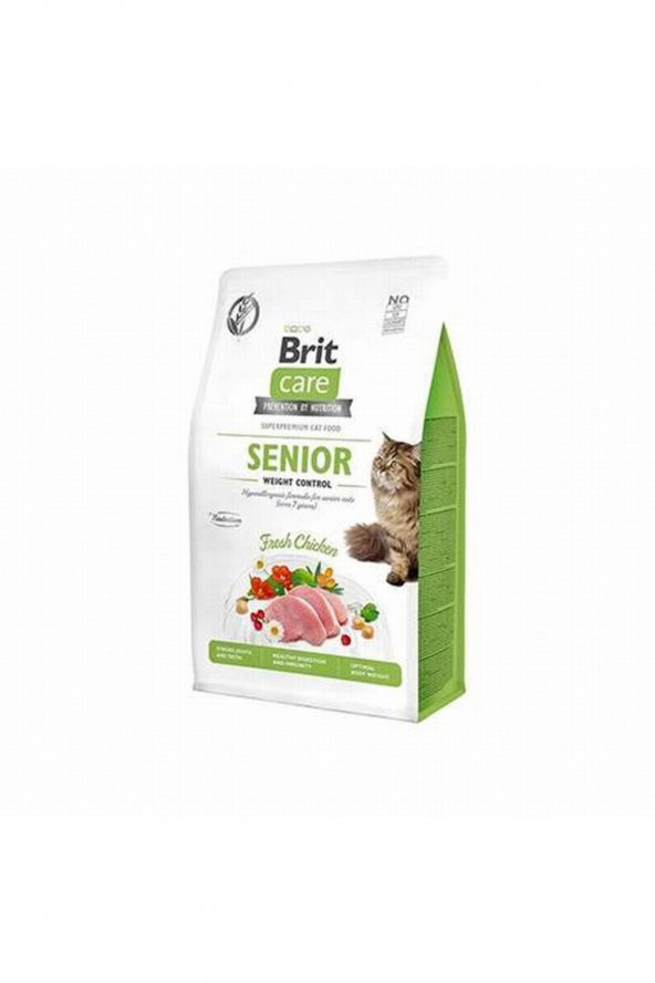 Senior Hypo-allergenic Kilo Kontrolü Için Tahilsiz Yasli Kedi Mamasi 2 Kg