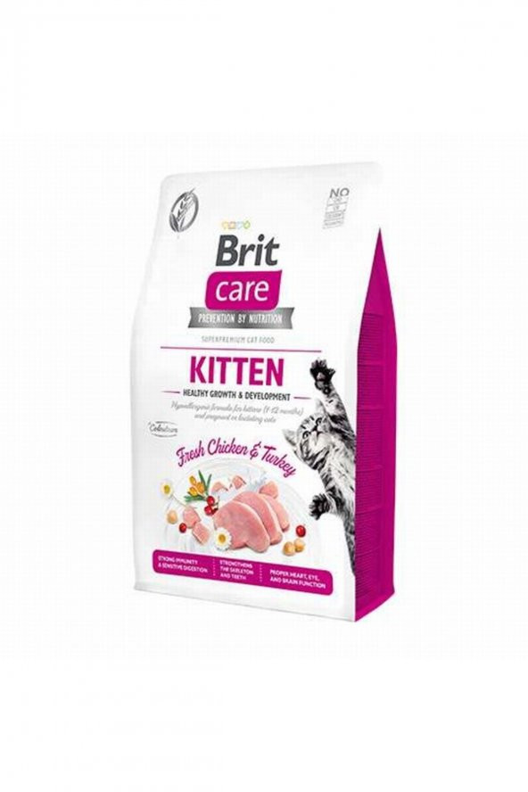 Brit Care Tahılsız Tavuklu Ve Hindili Yavru Kedi Maması 2 Kg