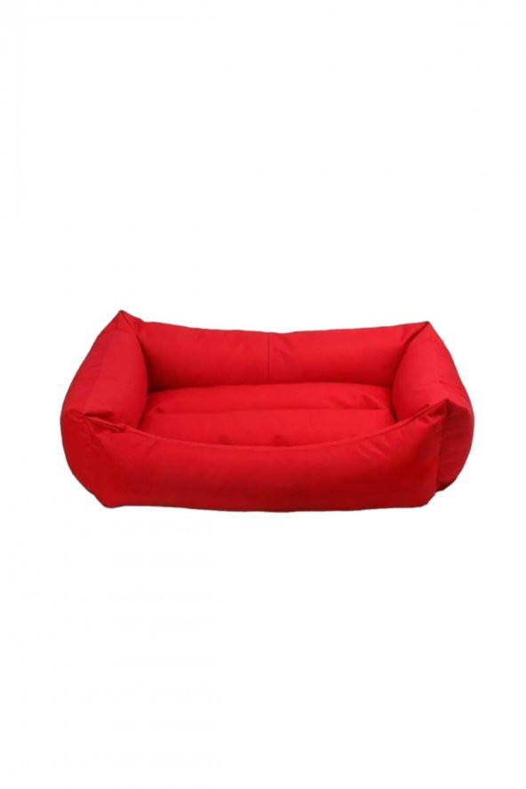 EcoZoo Kırmızı Orta Irk Köpek Yatağı 58x78x15 cm