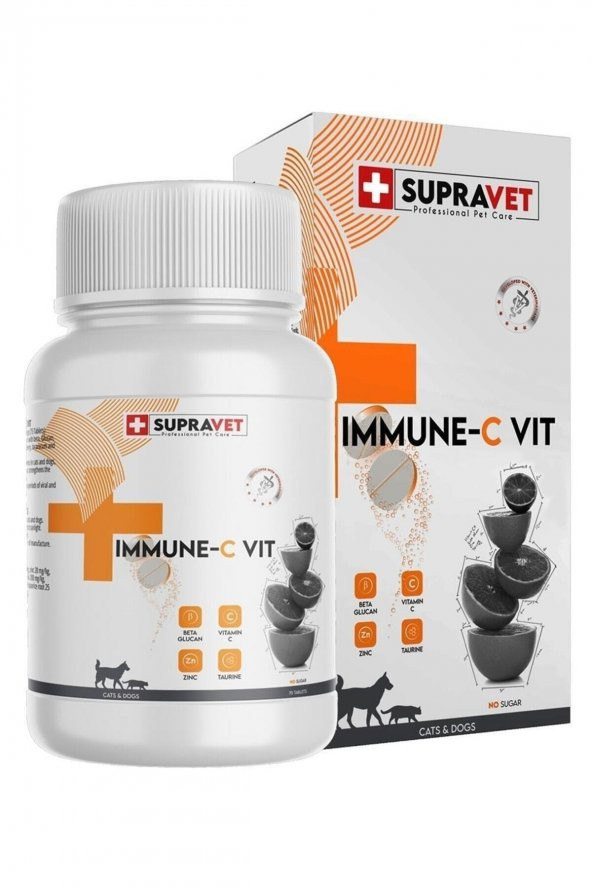 Immune Kedi Köpek Bağışıklık Güçlendirici Vitamin 75 Tablet