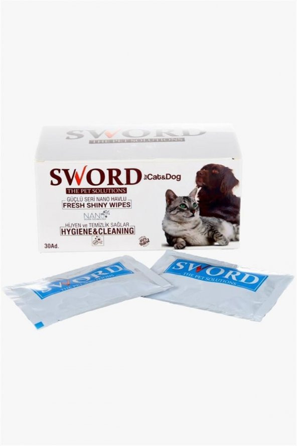 Cat&dog Nano Fresh Shiny Wipes 20x14 Cm 30lu (hijyen Ve Temizlik Mendili)