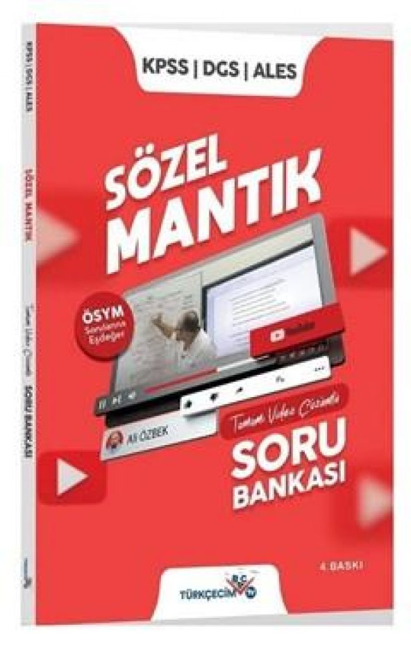 KPSS DGS ALES Sözel Mantık Soru Bankası Video Çözümlü Ali Özbek