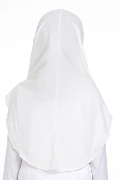 Krem Pratik Hazır Geçmeli Genç Tesettür Bone Sandy Kumaş Düz Hijab 2312_40 - 5