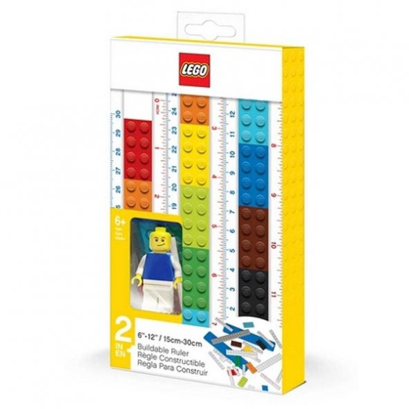 LEGO Gear 52558 2-in-1 Buildable Ruler With Minifigure