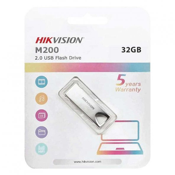 Hikvision 32GB USB 2.0 Metal Flash Bellek M200