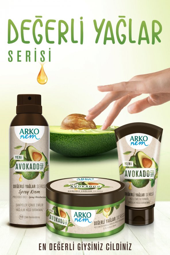 Arko Nem Değerli Yağlar Serisi Sprey Krem Avokado 150 ml 3 Adet - 4