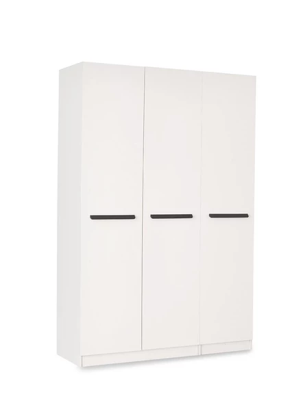 MERCAN MDF 3 Kapılı 2 Çekmeceli Gardrop Elbise Dolabı 120x53x216cm - 2