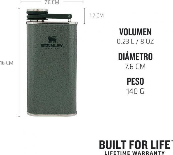 Stanley Klasik Paslanmaz Çelik Cep Matarası 0.23 Lt - Resim 2