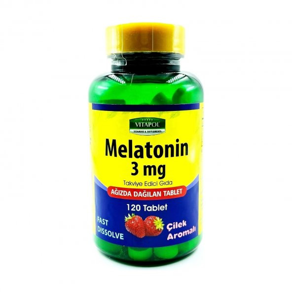 Vitapol Melatonin 3 Mg Çilekli Ağızda Dağılan 120 Tablet ürün görseli